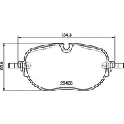 Brembo 4 x Front Brake Pad Set P85195