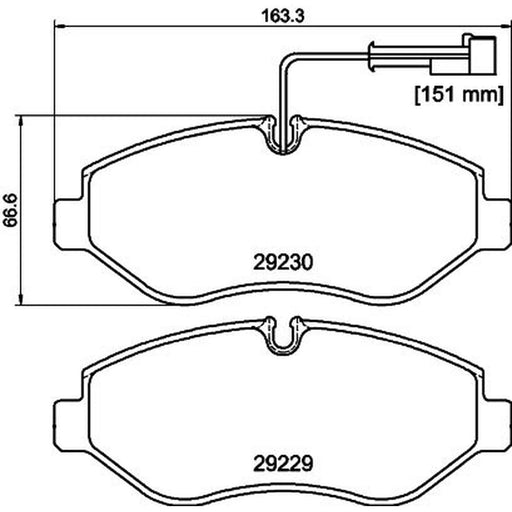 Mintex Front Brake Pad Set MDB2917