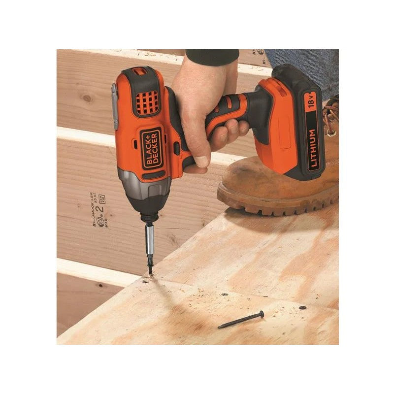 Black + Decker BDCIM18C1 Impact Driver 18V 1 x 1.5Ah Li-ion - BDCIM18C1-GB