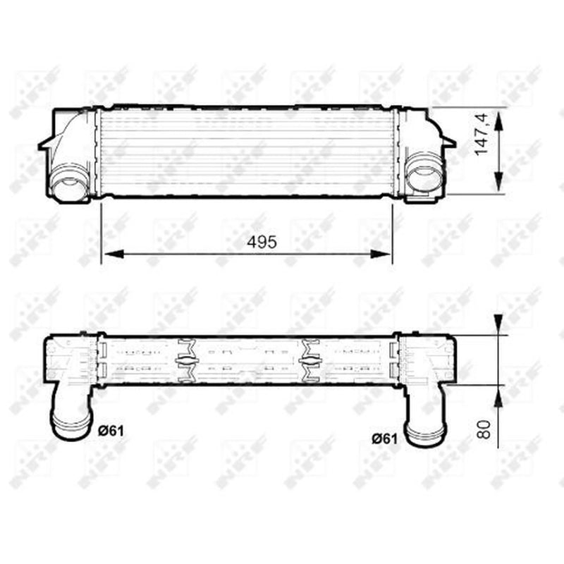 NRF Intercooler (Charge Air Cooler) 30524
