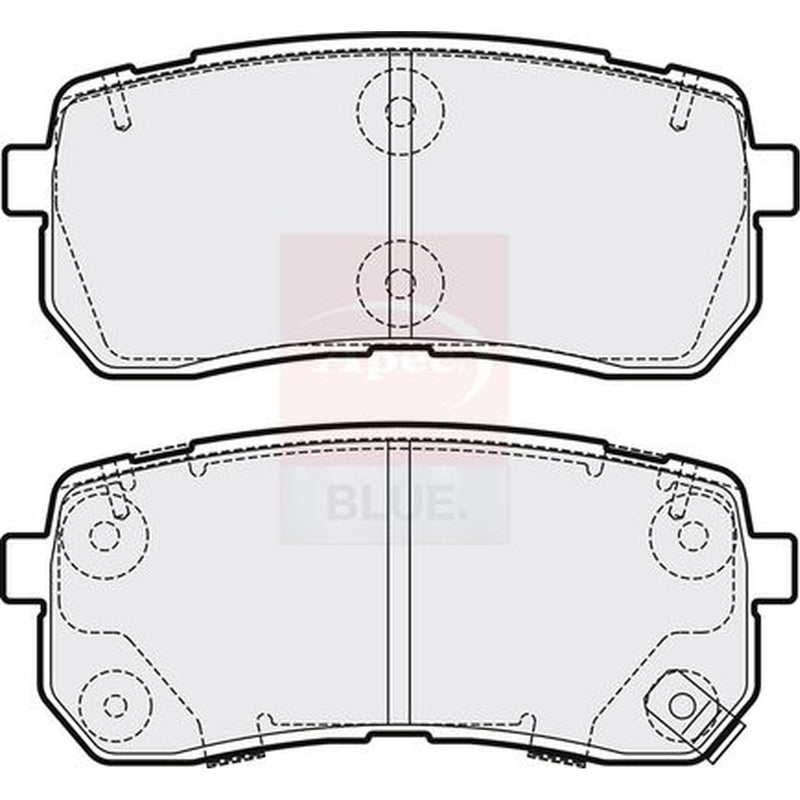 Apec Rear Brake Pad Set PD3669