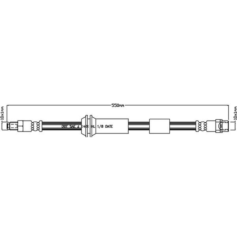 Abtex Brake Hydraulic Hose Line Front ABH1189