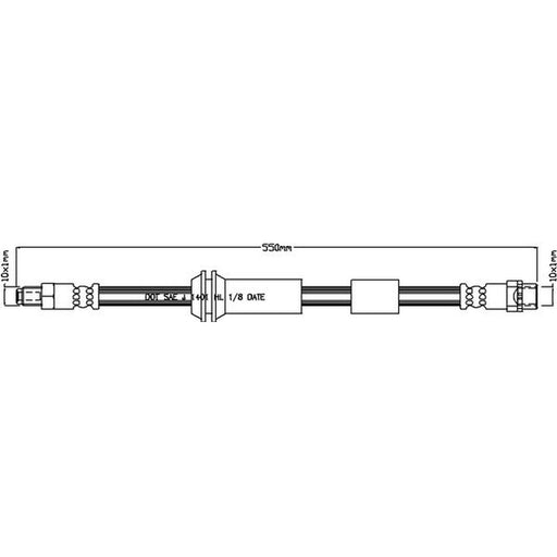 Juratek Brake Hydraulic Hose Line Front JBH1189