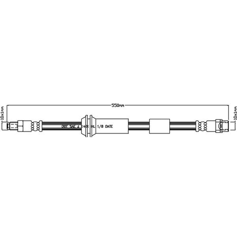 Abtex Brake Hydraulic Hose Line Front ABH1189