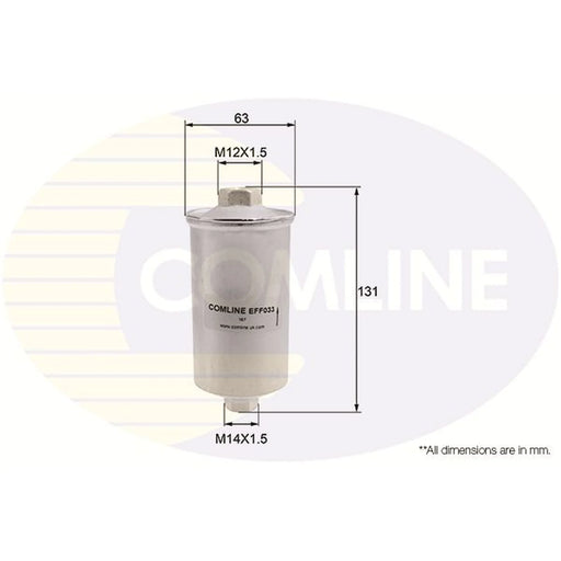 Comline Fuel Filter Element EFF033