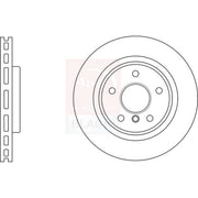 Apec 2 x Front Vented Brake Discs DSK3062