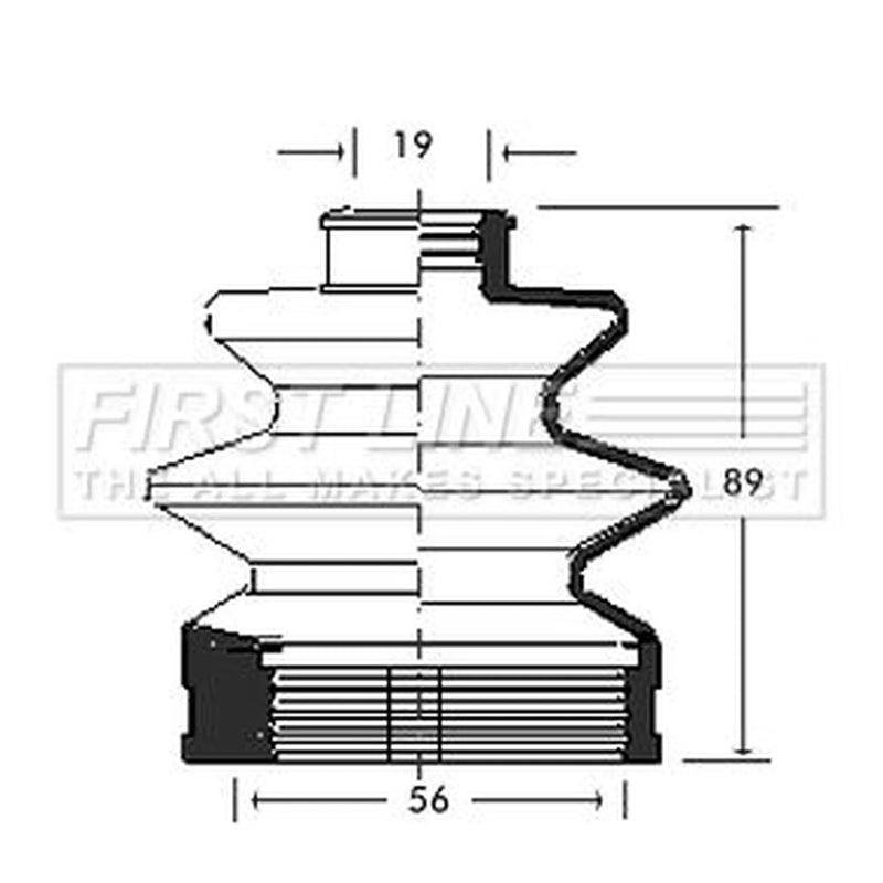 First Line Drive Shaft Bellow Kit Front Left FCB2723