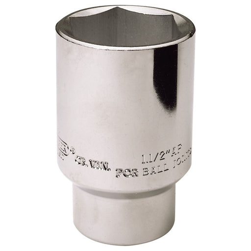 Draper Ball Joint Socket, 1/2" Sq. Dr., 38mm or 1.1/2" AF 26916 Draper  - Town Parts
