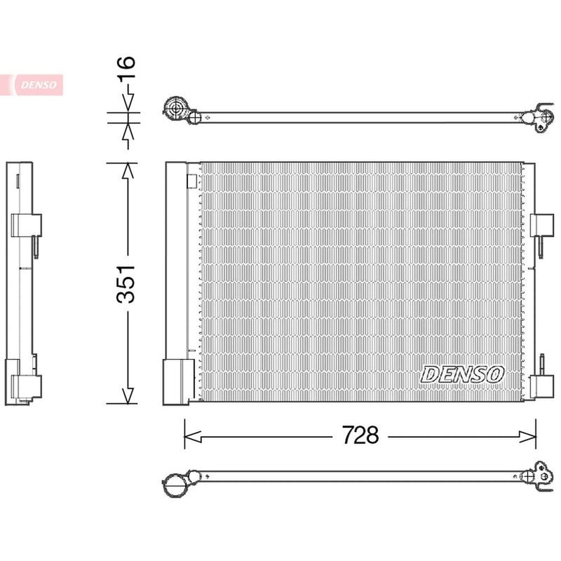 Denso Air Conditioning Condenser DCN23032