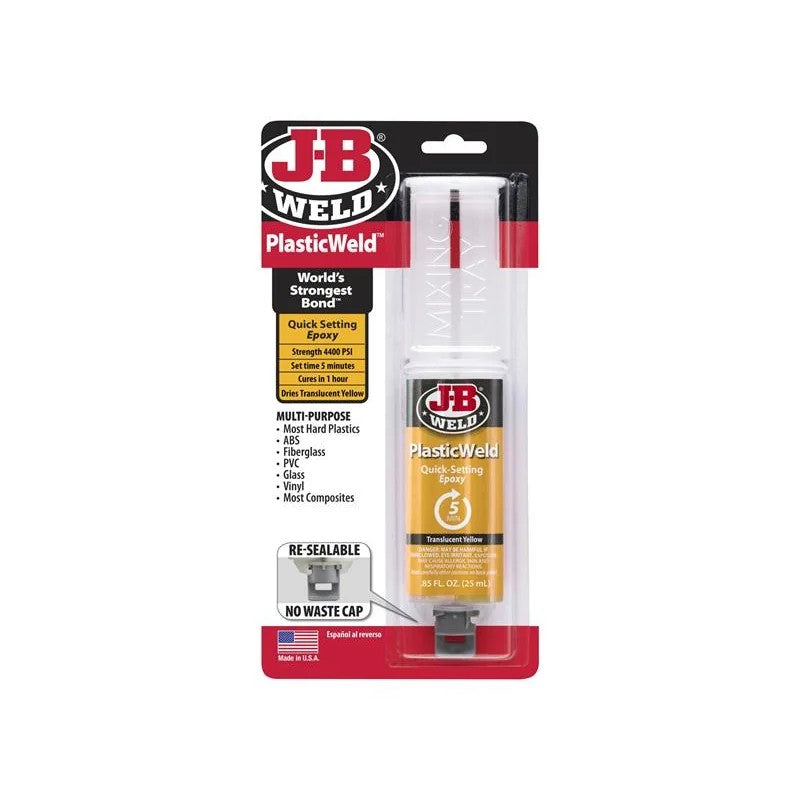 J-B Weld PlasticWeld™ Epoxy Syringe 25ml - 50132UK