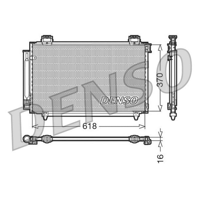 Denso Air Conditioning Condenser DCN50016