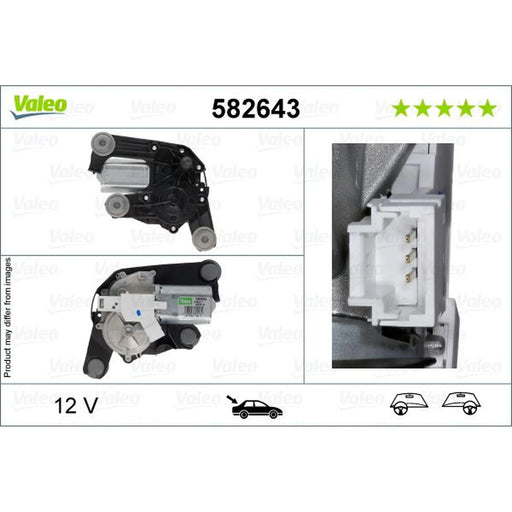 Valeo Front/Rear Wiper Motor Rear 582643