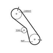 Gates Timing Belt Kit with Rollers K015560XS