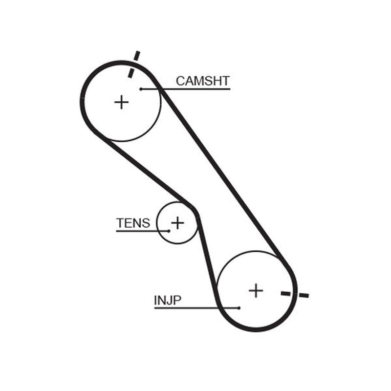 Gates Timing Belt Kit with Rollers K015560XS