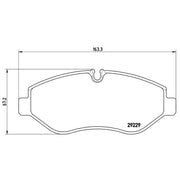 Brembo 4 x Front Brake Pad Set PA6026G