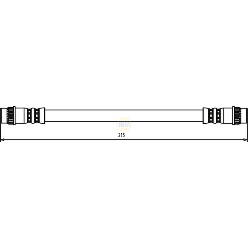 NAPA Brake Hydraulic Hose Line Rear Right NBH1398