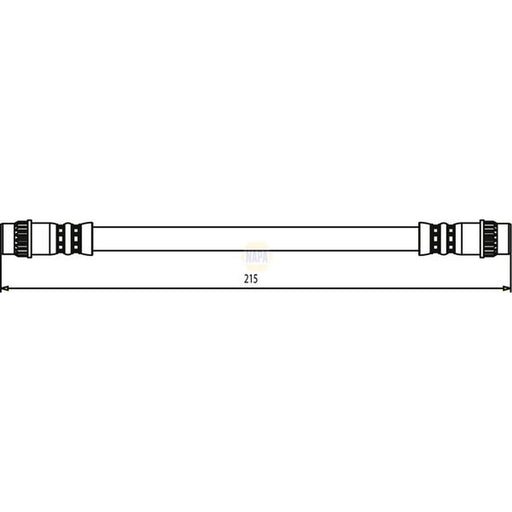 NAPA Brake Hydraulic Hose Line Rear Right NBH1398