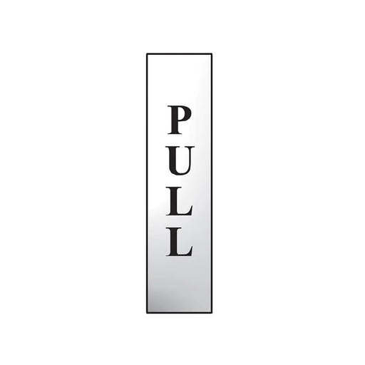 Scan Pull Vertical - Polished Chrome Effect 50 x 200mm - 6034C