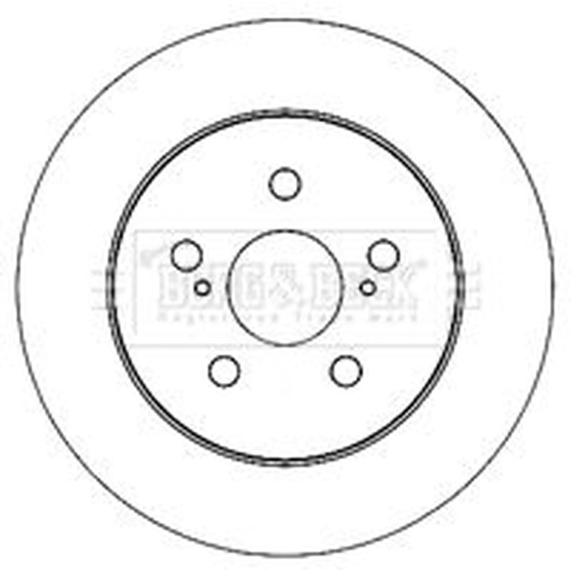 Borg & Beck 2 x Solid Rear Brake Discs BBD5173