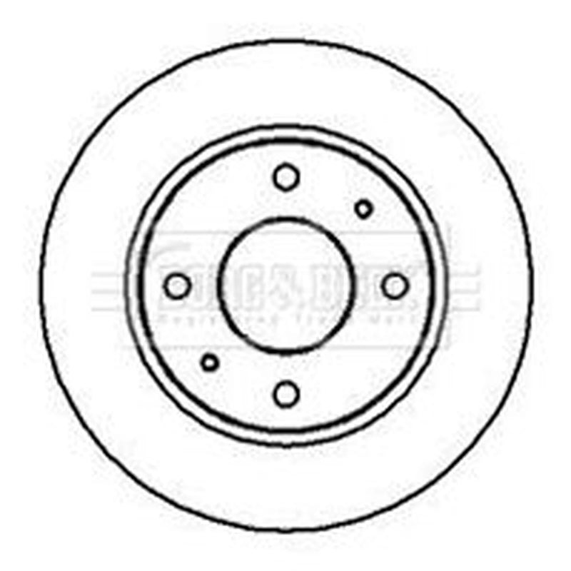 Borg & Beck 2 x Vented Front Brake Discs BBD4991