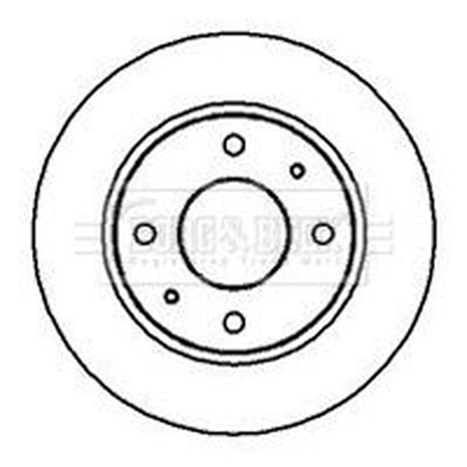 Borg & Beck 2 x Vented Front Brake Discs BBD4991