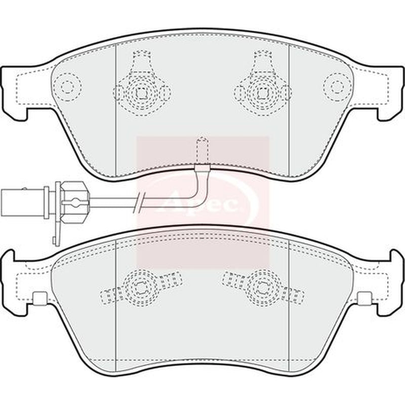 Apec Front Brake Pad Set PAD1349