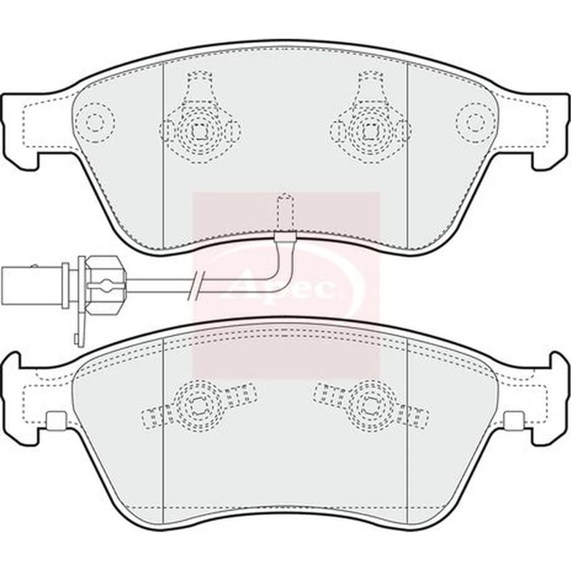 Apec Front Brake Pad Set PAD1349