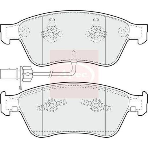 Apec Front Brake Pad Set PAD1349