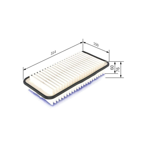 Genuine Bosch Car Air Filter S0143 Fits Toyota Yaris D4D - 1.4 - 05-12 F02640014 Bosch  - Town Parts