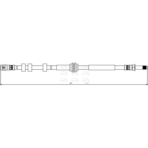Apec Brake Hydraulic Hose Line Rear HOS3842