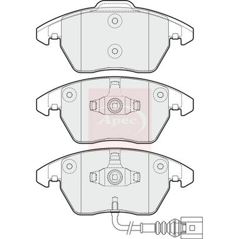 Apec Front Brake Pad Set PAD1731