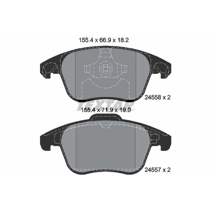 Textar Front Brake Pad Set 2455801