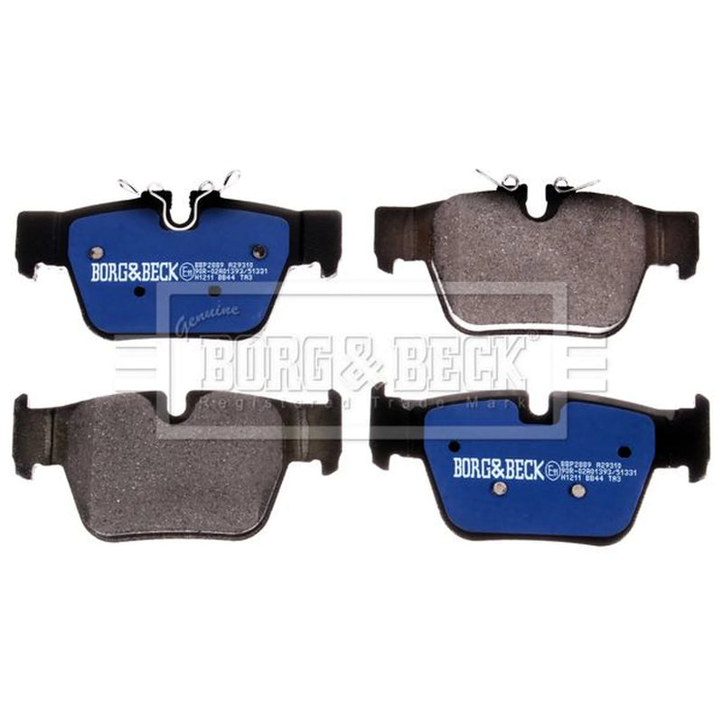 Borg & Beck 4 x Rear Brake Pad Set BBP2889