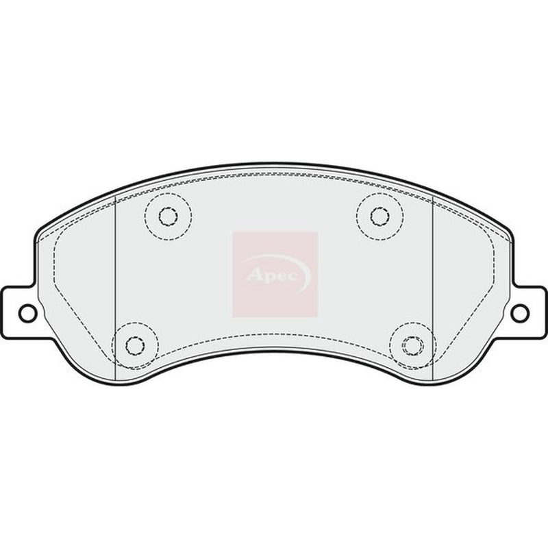 Apec Front Brake Pad Set PAD1816