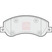 Apec Front Brake Pad Set PAD1816