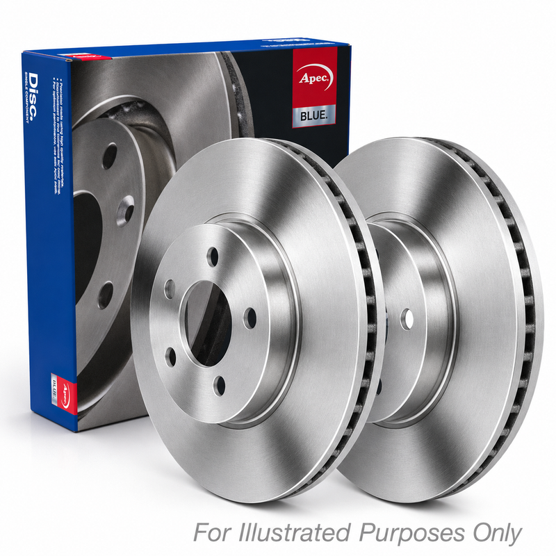 Apec 2 x Vented Rear Brake Discs SDK7428