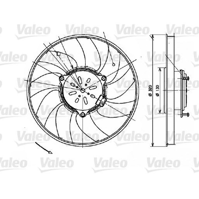 Valeo Engine Cooling Fan 696082