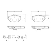 Brembo 4 x Rear Brake Pad Set P50162