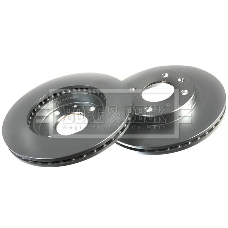 Borg & Beck 2 x Vented Front Brake Discs BBD5456