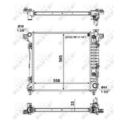 NRF Engine Radiator 56023