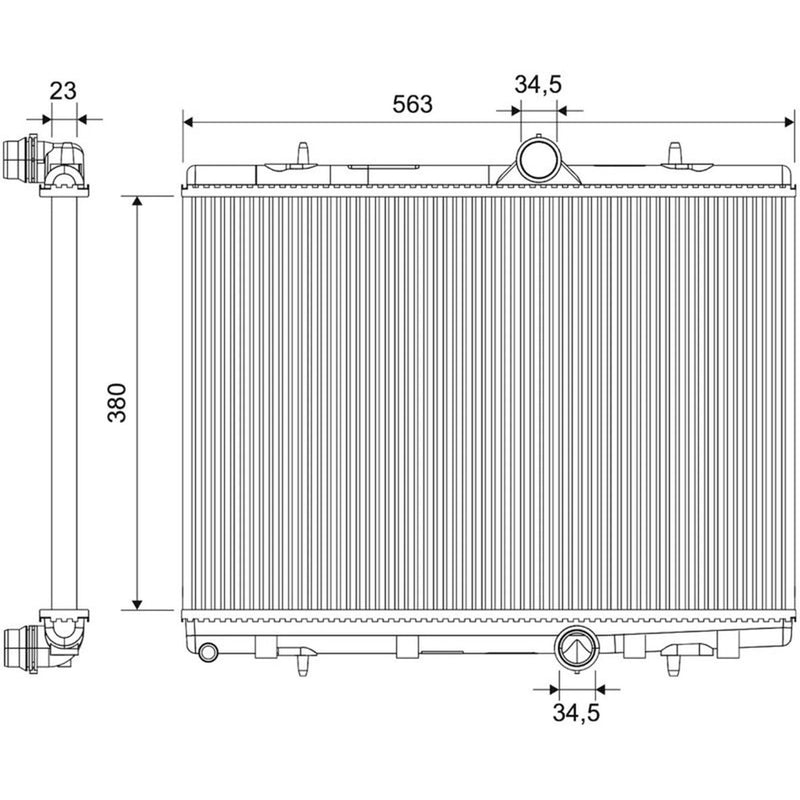 Valeo Engine Radiator 701848