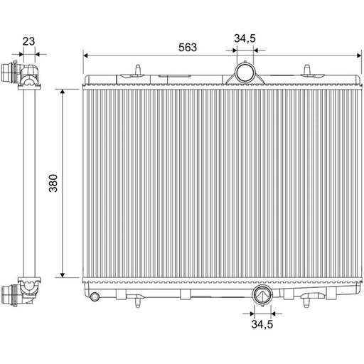 Valeo Engine Radiator 701848