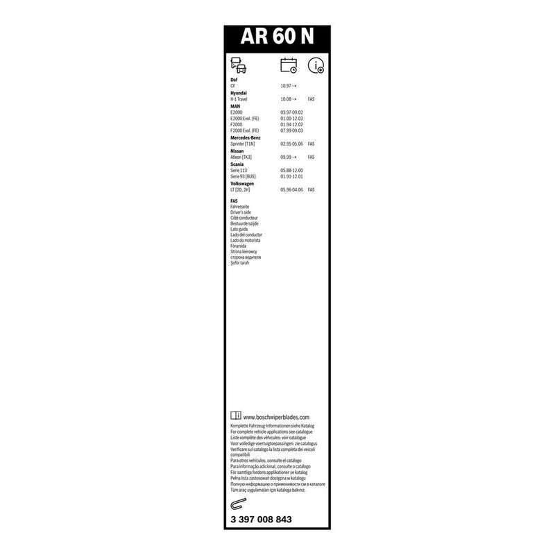 Bosch Aerotwin Wiper Blade 600mm — AR60N OE A0018202945