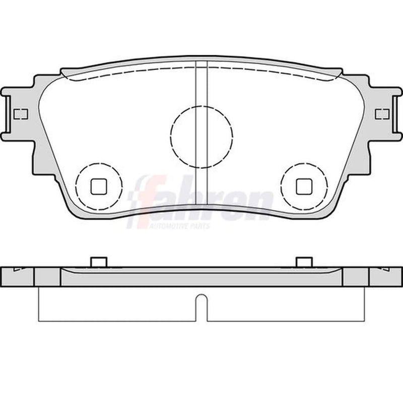 Fahren Rear Brake Pad Set FBP3933