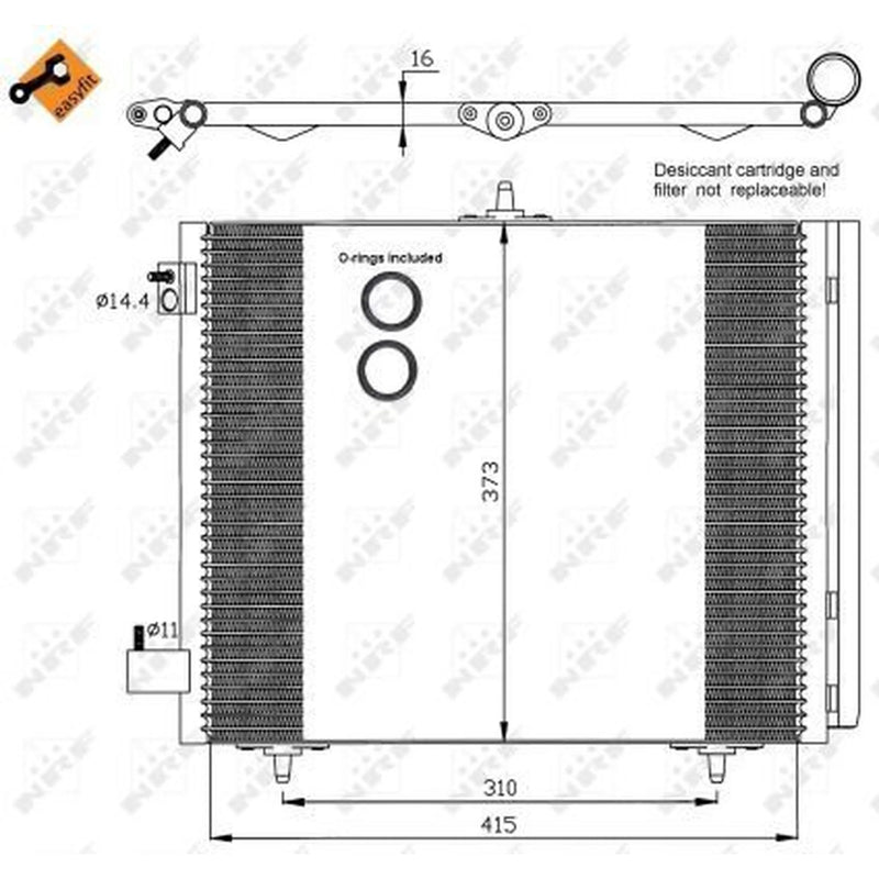 NRF Air Conditioning Condenser 35405
