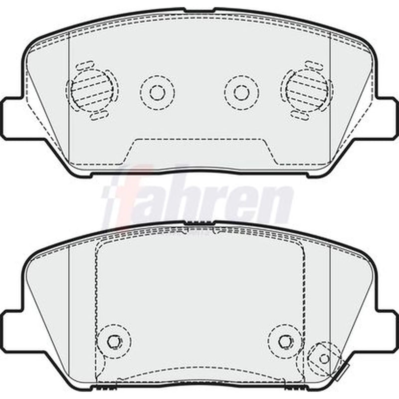 Fahren Front Brake Pad Set FBP3693