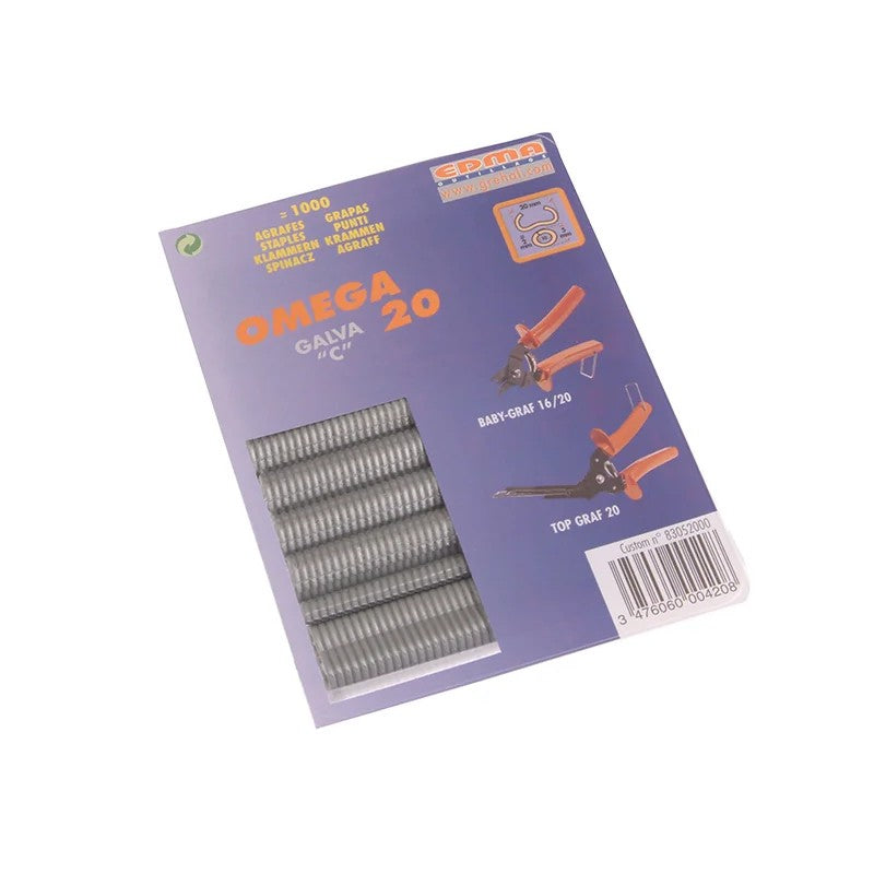Edma Galvanised Steel Hog Ring Omega 20 (1000) - 0420