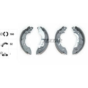 Textar Brake Shoe Set Axle Kit 91079700