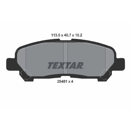 Textar Brake Pad Set 2548101