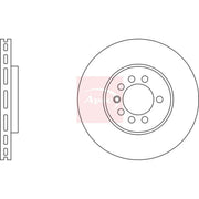 Apec 2 x Vented Front Brake Discs DSK794